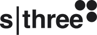 sThree logo black